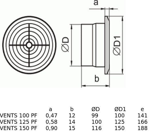 Badeværelsesventilator 100 PF