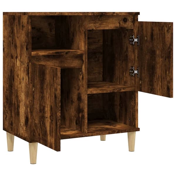 vidaXL kommode, røget eg, 60x35x70 cm, træbaseret materiale