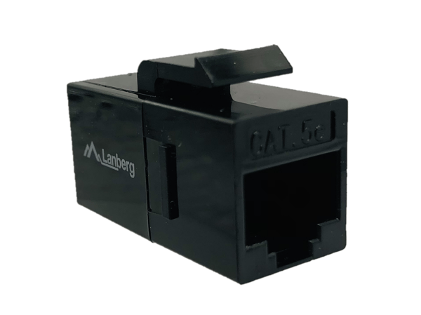 RJ45 Keystone-forbindelsesmodul – Sort Cat.5e RJ45-netværksstik