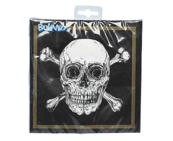 Piratpapirservietter 33x33cm 20 stk.