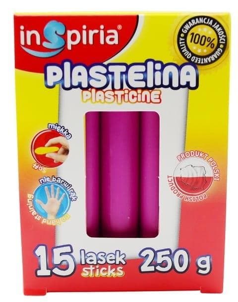 Rosa plasticine 15 pinnar 250g