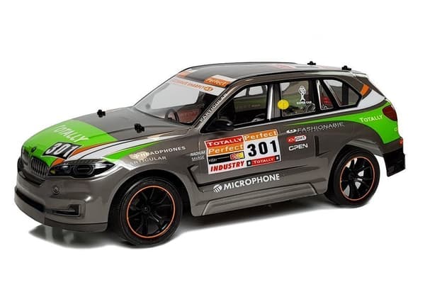 RC 1:10 2.4G Kauko-ohjattava Urheiluauto Harmaa