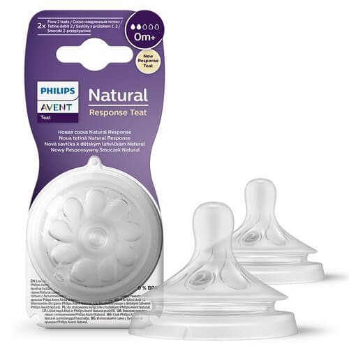 AVENT SCY962/02 Responsiv Napp Naturlig långsam 2 (0+)