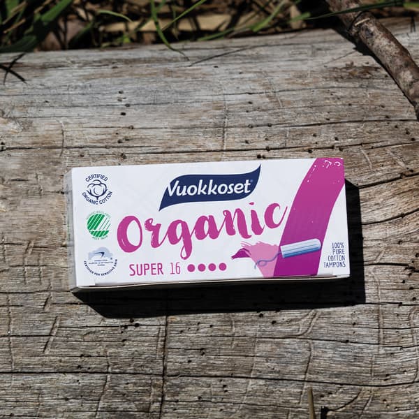 Super tamponer 16 stk vuokkoset 100% BIO