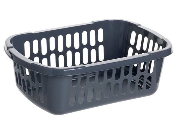 STOR PLASTKORG 34X24CM MÖRKGRÅ -JAG