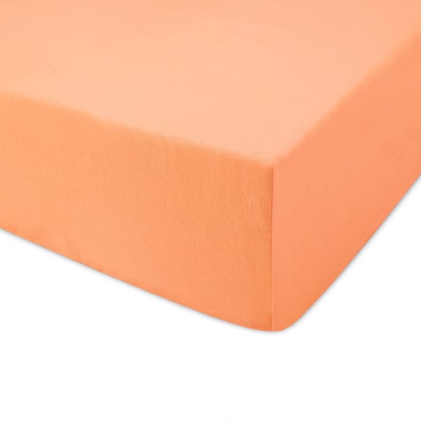 Stræklagen 140x200 elastisk JERSEY 100% BOMULD orange