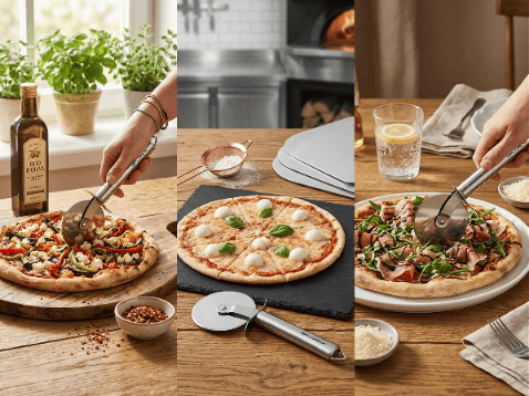 PROFESSIONEL PIZZAKNIV I RUSTFRIT STÅL V.2