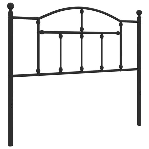 vidaXL metalsengegavl sort 107 cm