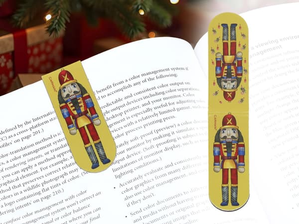 Carmani, set med 4 magnetiska bokmärken - Jul