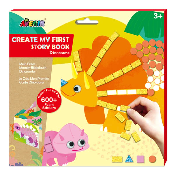 Min första mosaikbok. Dinosaurier