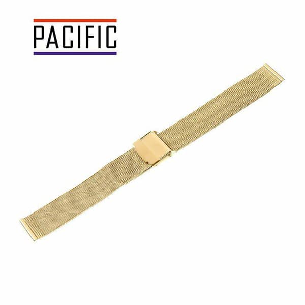 PACIFIC MESH ARMBAND 12MM PVD GULD, VÄVD 0.4MM