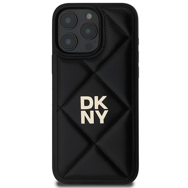 DKNY DKHCP16LPQDSLK iPhone 16 Pro 6,3" sort/sort quiltet Stack-logo