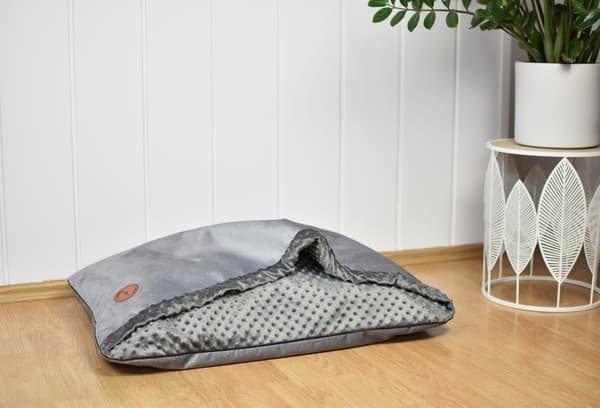 Mink NEL silver sammet + grafit minky 100cm x 80cm