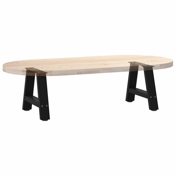 vidaXL sofabordsben, 2 stk., sort, 30x(30-31) cm, stål