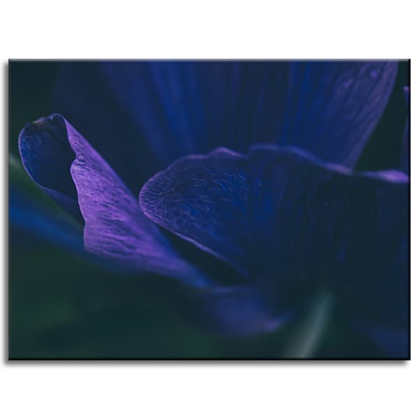 Lærredstryk Botanik Lilla kronblade 40x30