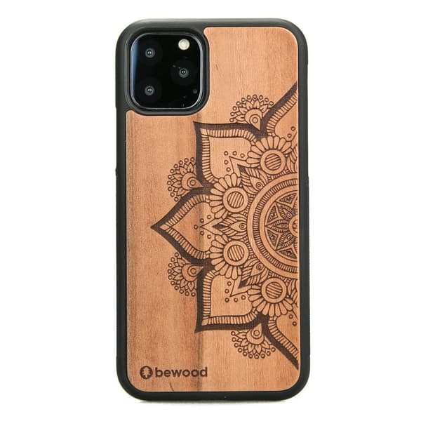 Træetui til iPhone 11 PRO MANDALA ÆBLETRÆ