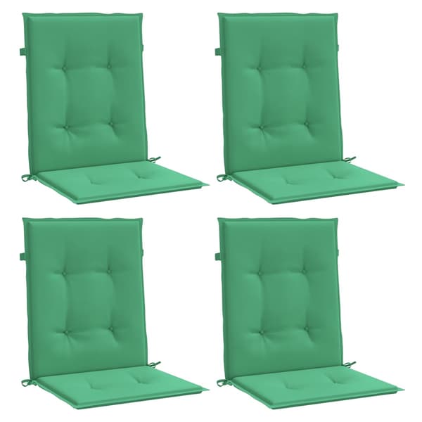 vidaXL Trädgårdsdynor, set om 4, gröna, 100x50x3 cm