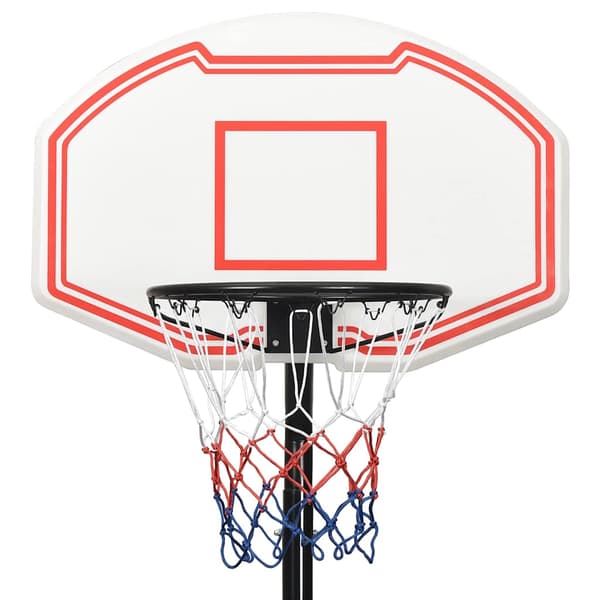 vidaXL Basketställ vit 237-307 cm polyeten