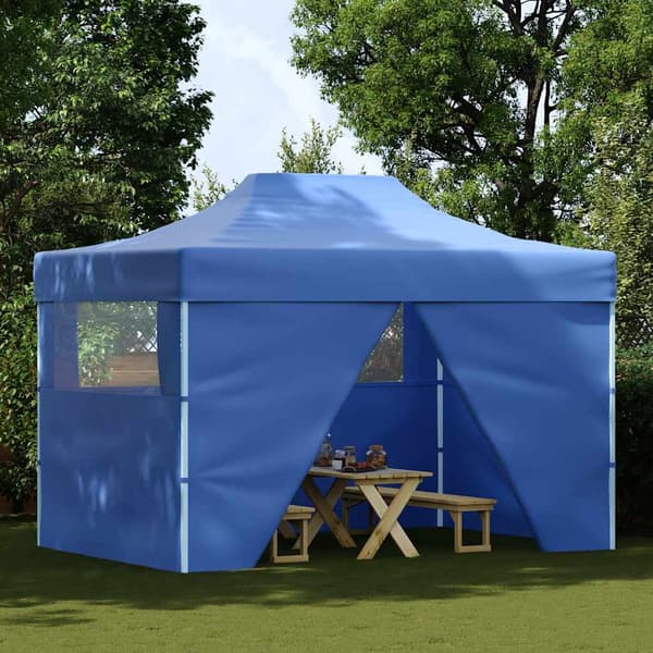 vidaXL professionelt foldbart festtelt, 4 sider, 3x4 m, stål