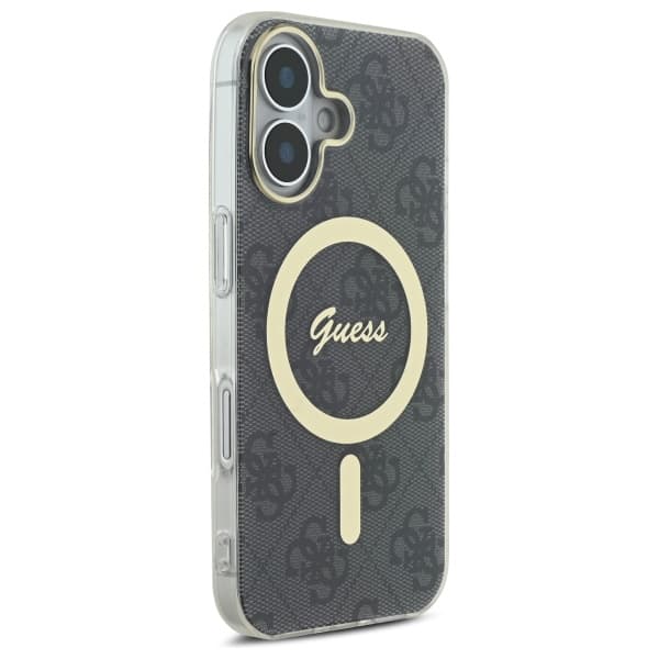 Guess IML 4G MagSafe-etui til iPhone 16 Plus, sort
