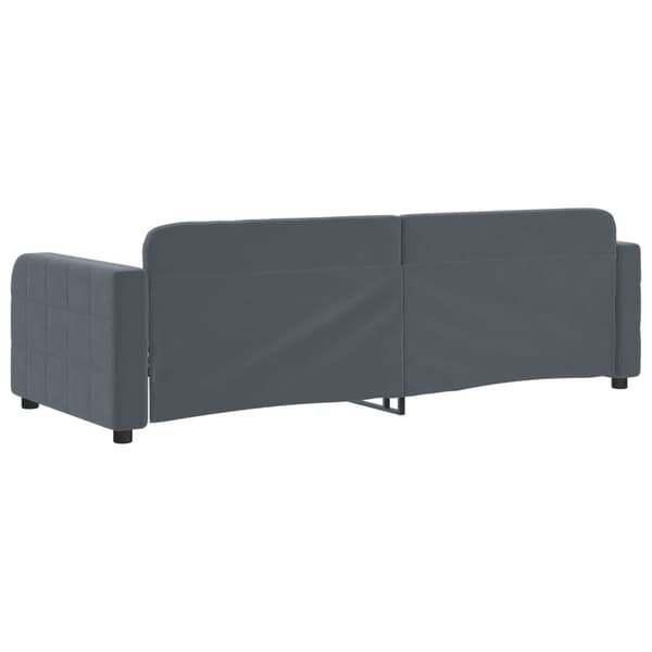 vidaXL Bäddsoffa mörkgrå 80x200 cm sammet
