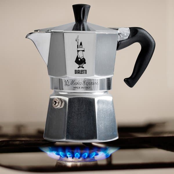 Bialetti Moka Express kaffebryggare för 6 koppar 270 ml silver (AGDBLTEXP0010)