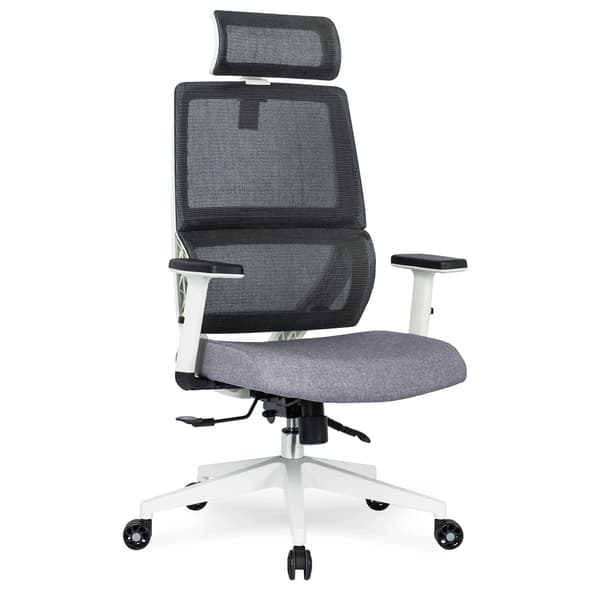 NICKI Ergonomisk Drejelig Kontorstol, Moderne Grå