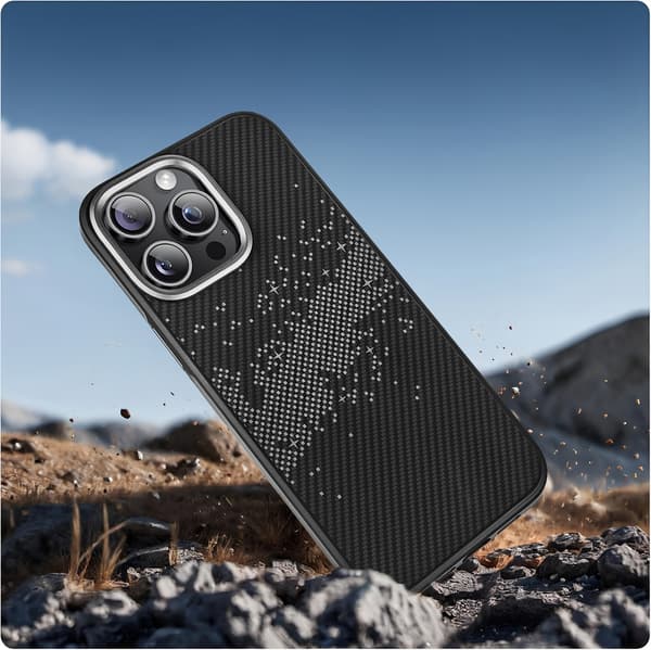 iPhone 14 Pro Max-skal, Vintergatan, Grå