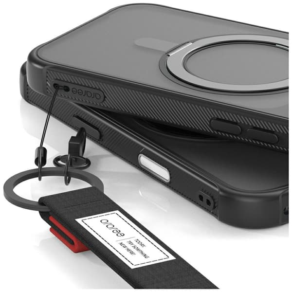 Araree Duple M Stand MagSafe-etui til iPhone 17 Pro Max, sort