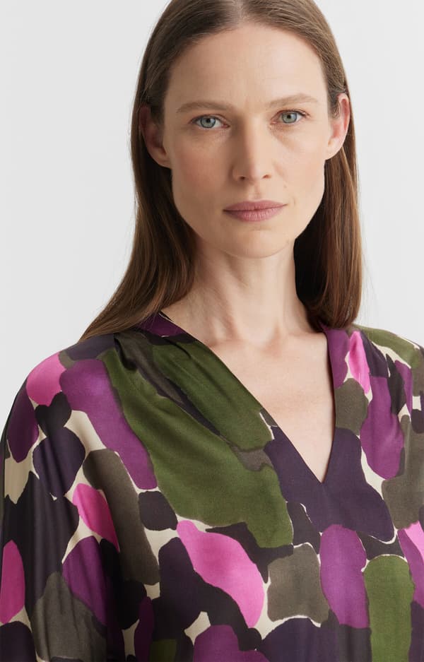 Luftig mönstrad klänning 36