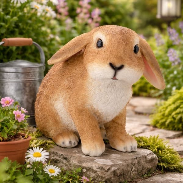 Puutarhahahmo kani isoilla korvilla 17 cm kuvio 1