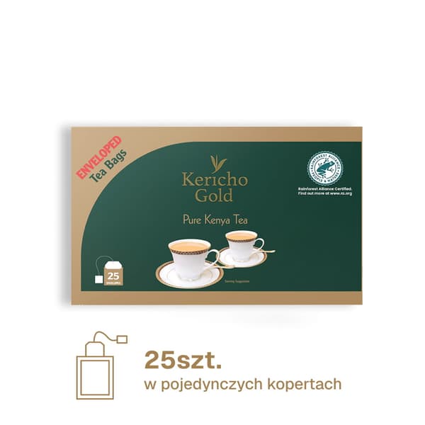 KERICHO GOLD Svart te 25 bitar, enkelförpackning