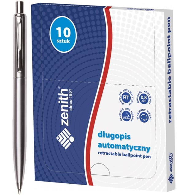 ZENITH-SILVER AUTOMATISK KUGLEPEN (10) 04021000