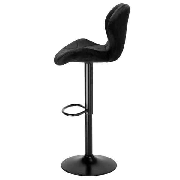Gordon Black barstol, svart sammet