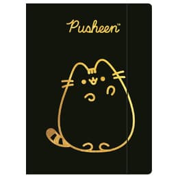 Elastisk ringbind A4 300 g/m2. Pusheen guld.