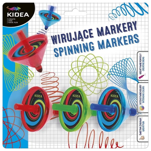 KIDEA spinnende markører 3 stk.