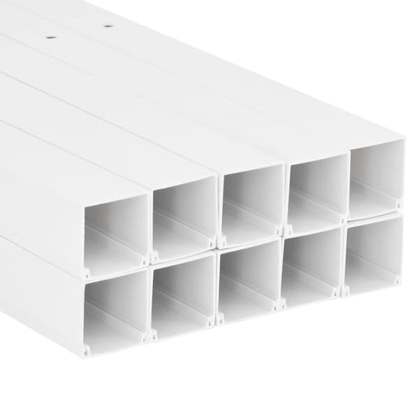 vidaXL Elinstallationsrör, 60x60 mm, 10 m, PVC