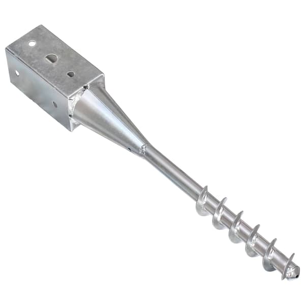 vidaXL Markpinnar, 2 st, Silver, 10x10x57 cm, Stål
