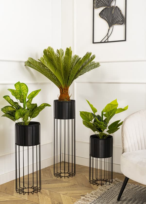 Moderne blomsterstativ med låg 55 cm LOFT