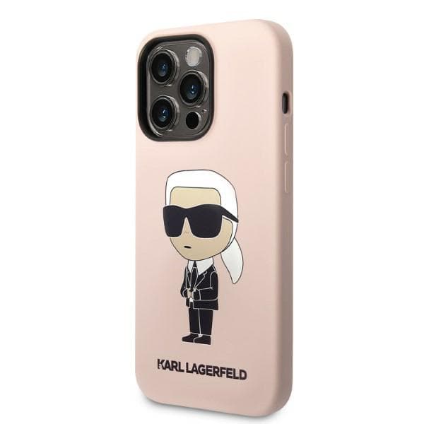 Karl Lagerfeld Silikone Ikonik Etui til iPhone 14 Pro, Pink