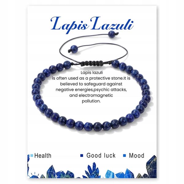 Lapis Lazuli stenarmband - Energi, Skydd, Harmoni