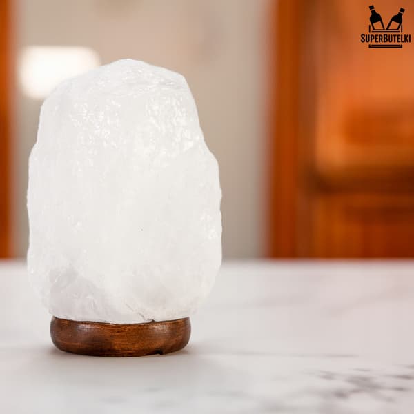3-5 kg Himalayan saltlampa, luftjonisator - vit