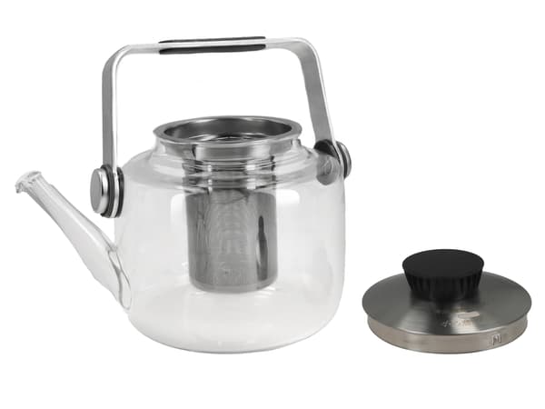 Glaskedel med infuser