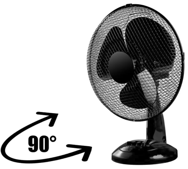 FRIO skrivbordsfläkt svart