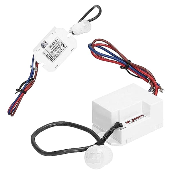 Bevægelsessensor med ekstern sensor til LED overflademontering 12-24V hvid