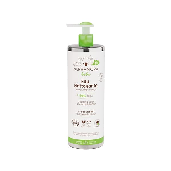 Luonnollinen misellivesi puhdistukseen, 400ml Alphanova Bebe Bio