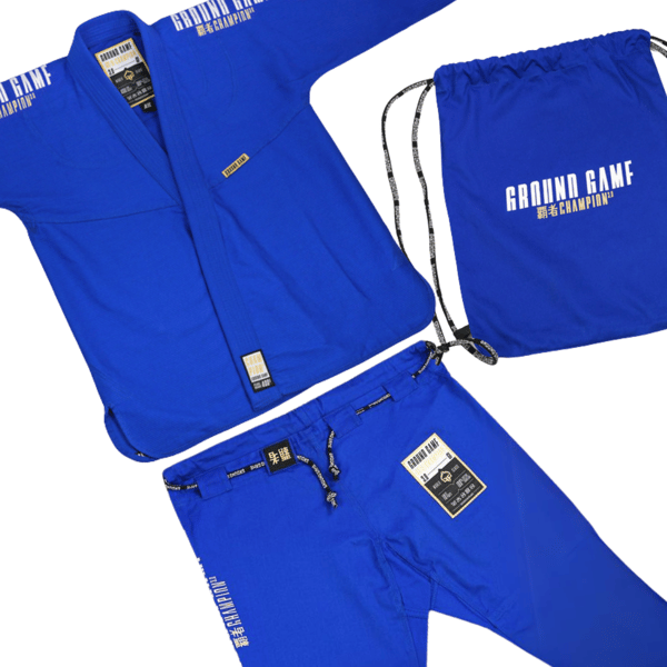 Ground Game Gi BJJ Herr Champion 3.0 Blå A2