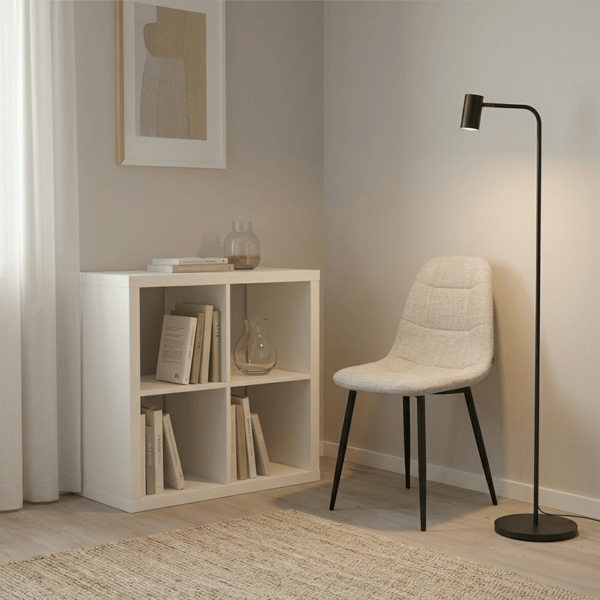Masimo stol, beige stof, sorte ben
