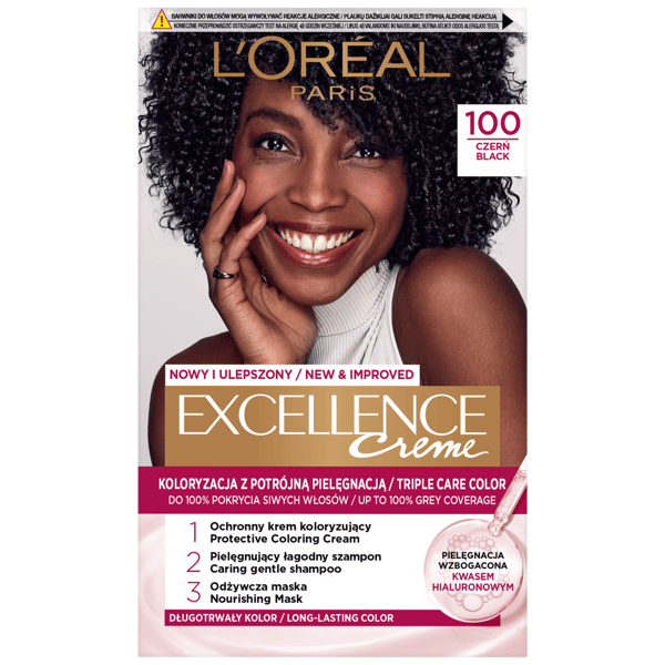 Loreal Excellence Creme hårfärg svart 192ml