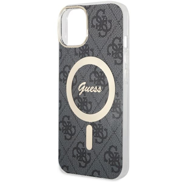 Guess IML 4G MagSafe-etui til iPhone 14, sort